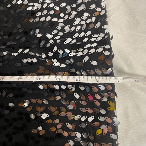 As U Wish Teardrop Sequin Bodycon Dress, Gold/Silver/Black, Size Juniors Medium - Picture 9 of 9